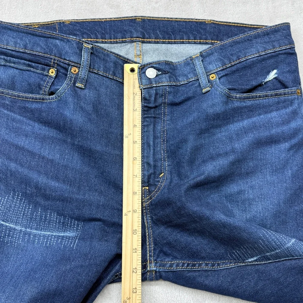 Levi's‎ 511 Slim Fit Jeans Mens 38x30 511 Distressed Sashiko Stitching Stretch